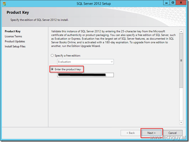 SQL Server 2012 Setup