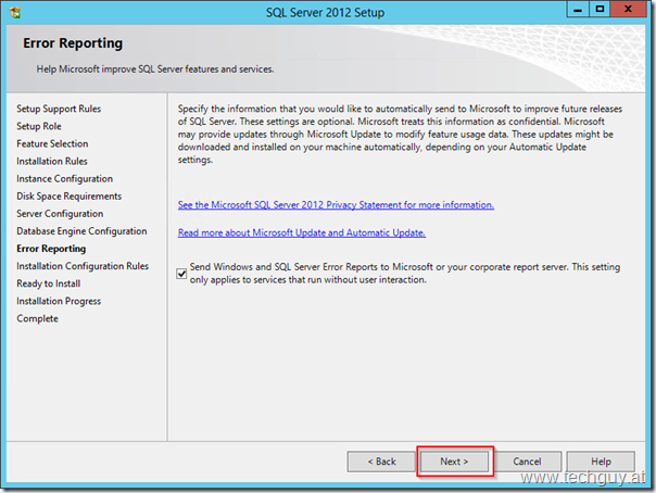 SQL Server 2012 Setup