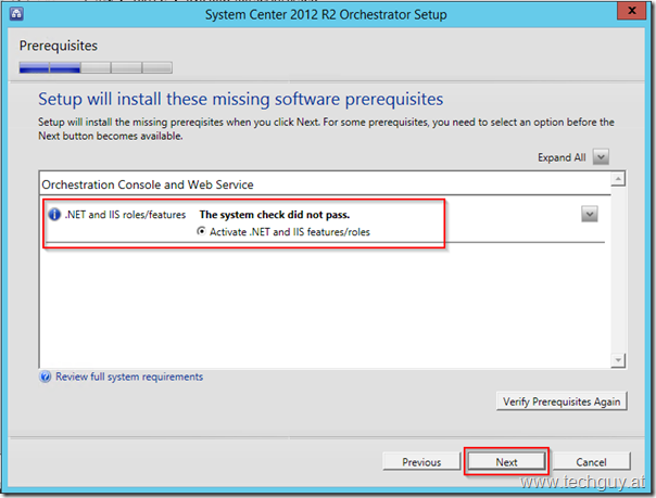 Sysem Center 2012 R2 Orchestrator Setup