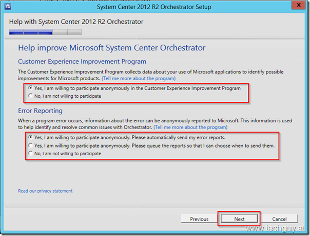 Sysem Center 2012 R2 Orchestrator Setup