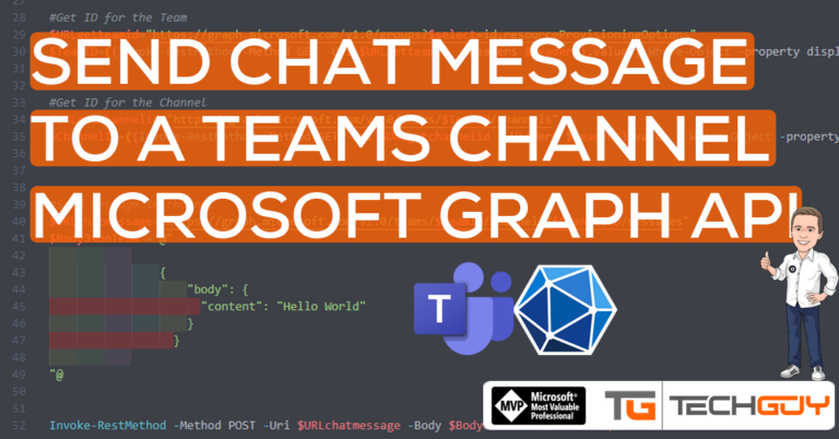 Send Chat Message To A Teams Channel With Powershell And Ms Graph Api Send Chat Message To A Teams Channel With Powershell And Ms Graph Api